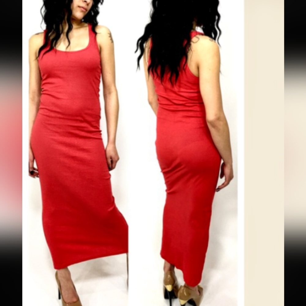 NEW South Beach Ribbed Coral Maxi Med